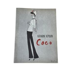 Katharine Hepburn & George Rose "Coco" VTG Souvenir Program Broadway Musical